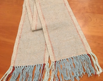 Handwoven silk/cotton scarf
