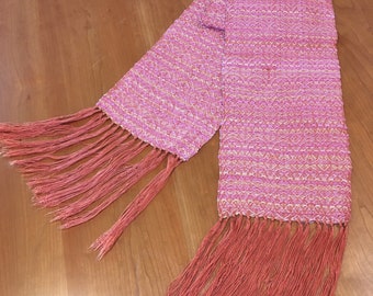 Hand Woven Silk/Tencel Pattern Scarf