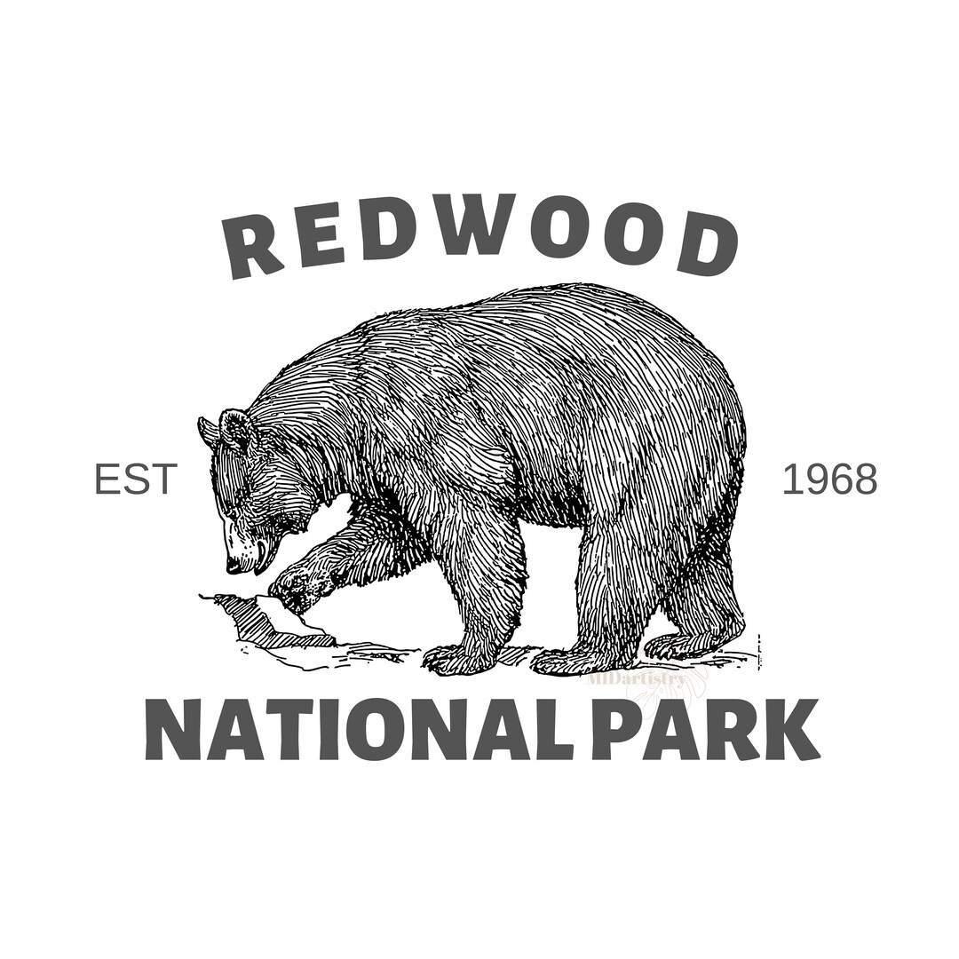 Redwood Redwood Svg National Park Redwood National Park Etsy
