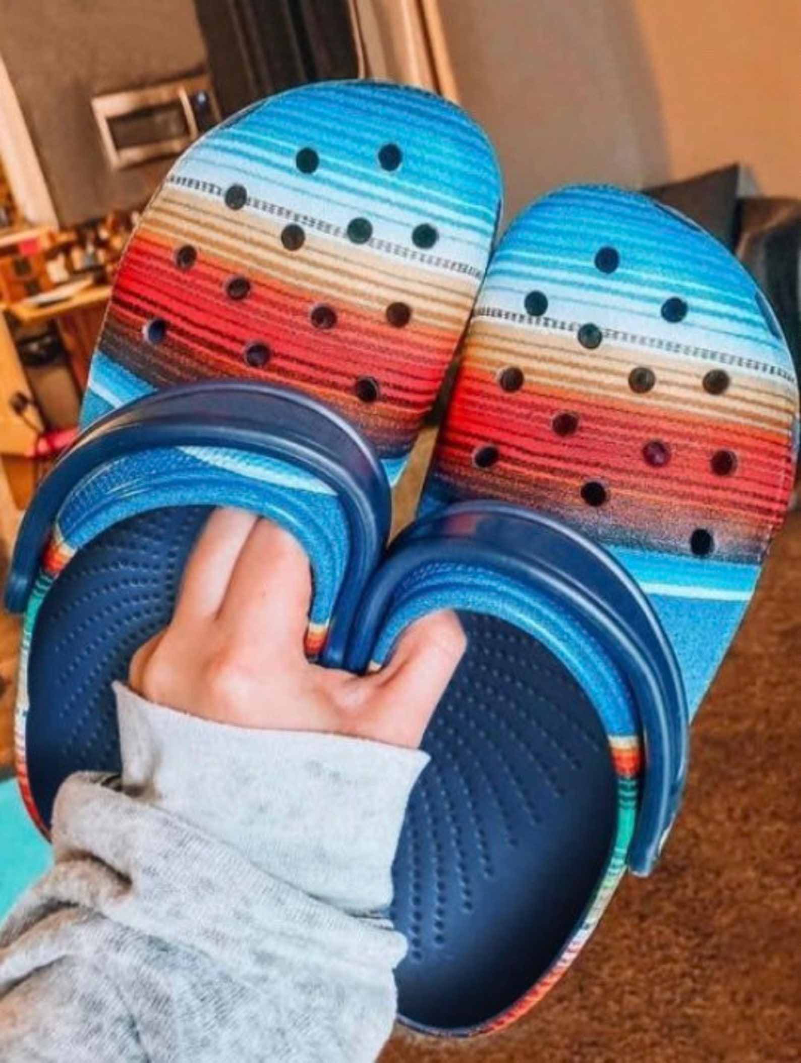 serape crocs amazon