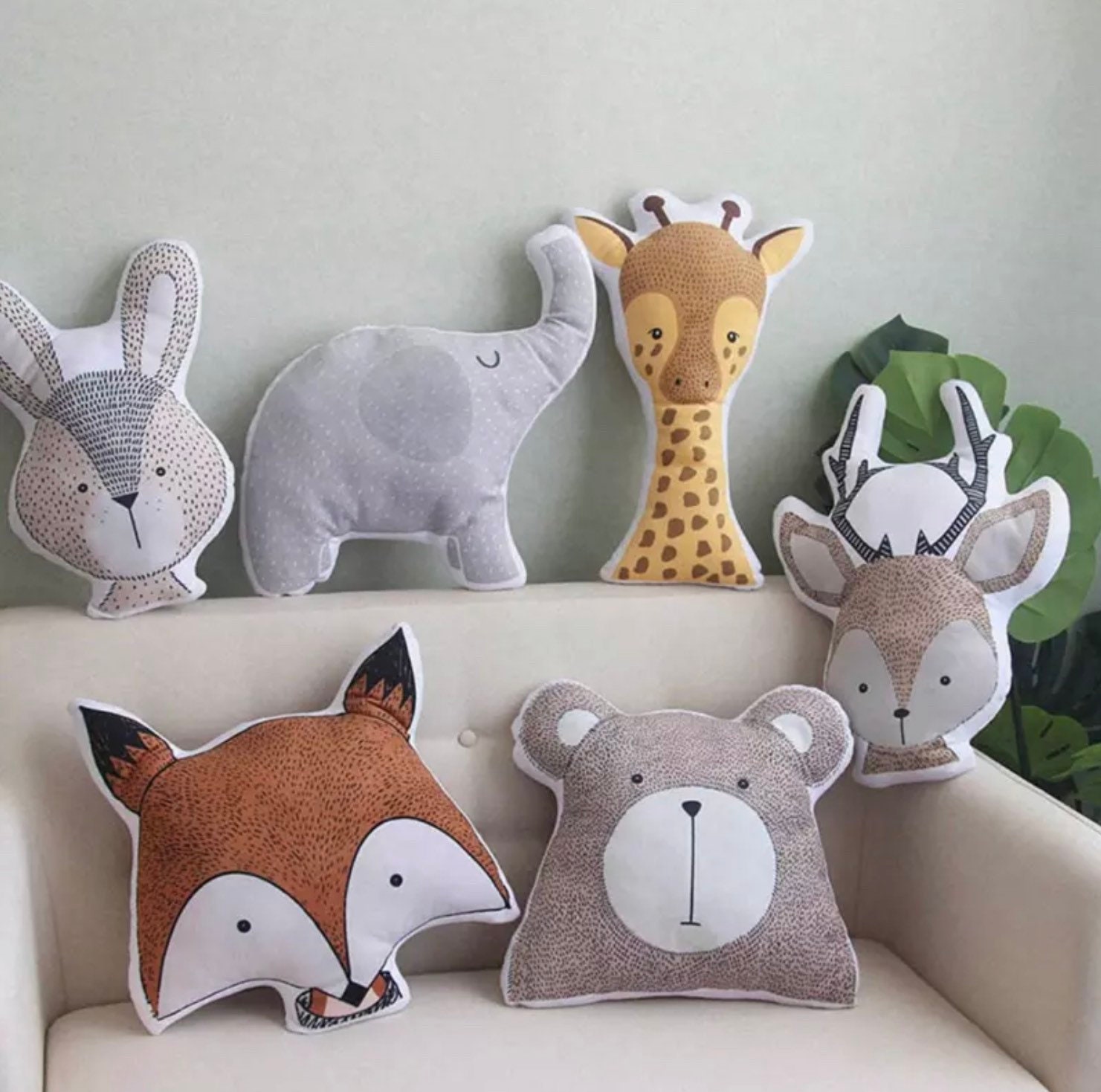 Kids Animal Cushion - Etsy Kids Animal Cushion - Etsy