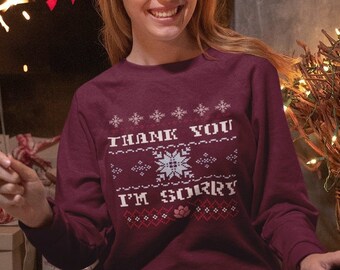 The Untamed 陈情令 - WangXian - Thank You & I'm Sorry - Unisex Ugly Christmas Sweater
