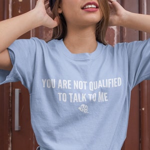 The Untamed 陈情令 - Lan Wangji/ Lan Zhan - You Are Not Qualified To Talk To Me T-Shirt - High-Quality Cotton, Unisex Fit