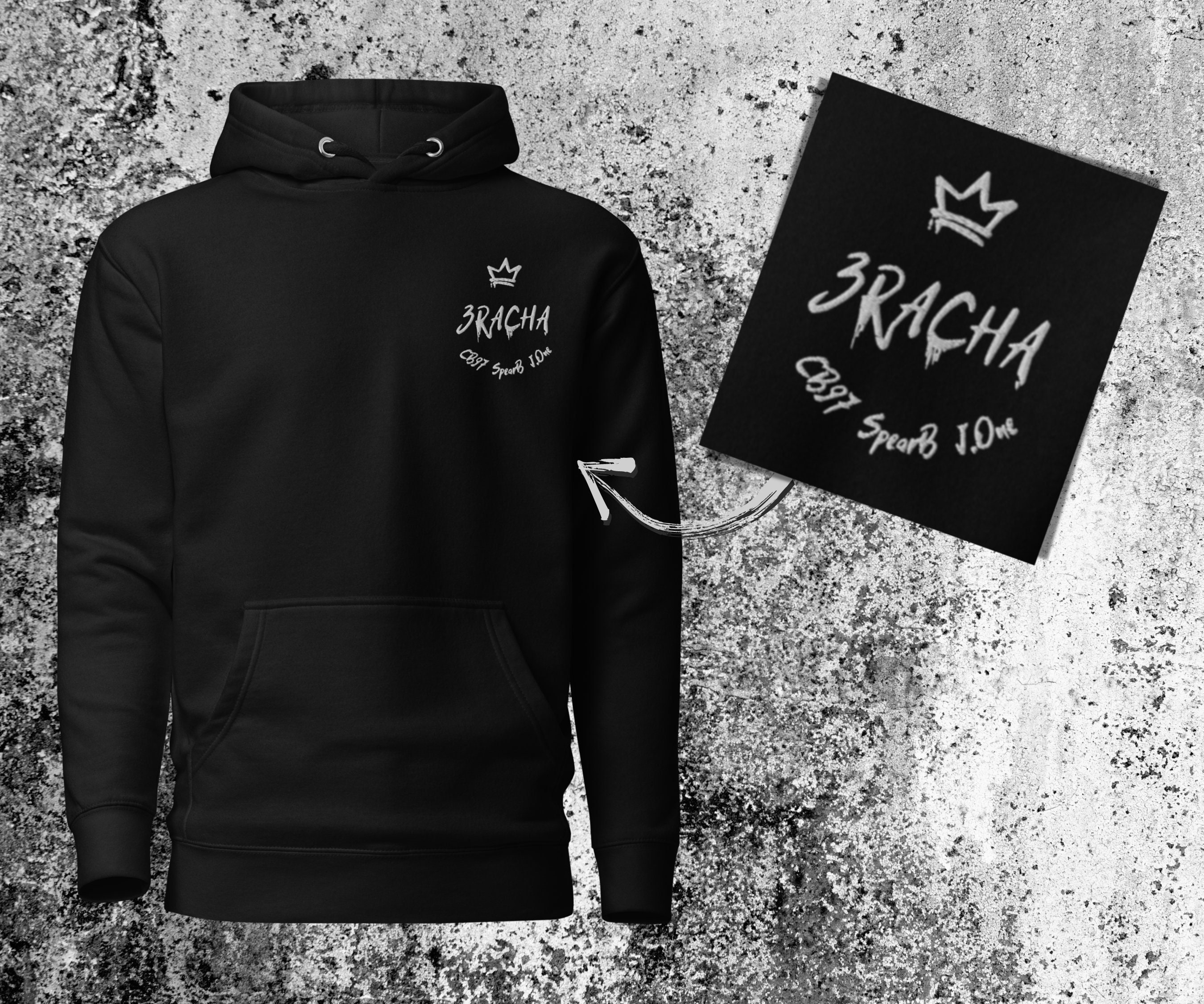 3RACHA - CB97、SPEARB、J.ONE - 刺繍パーカー [Stray Kids 3RACHA - CB97、SPEARB、J.ONE - 刺繍パーカー [Stray Kids