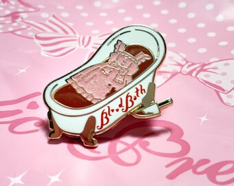 Blood Bath Enamel Pin