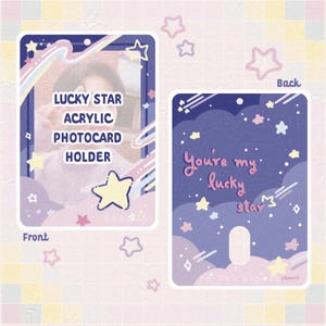 Lucky Star Acrylic Photocard Holder
