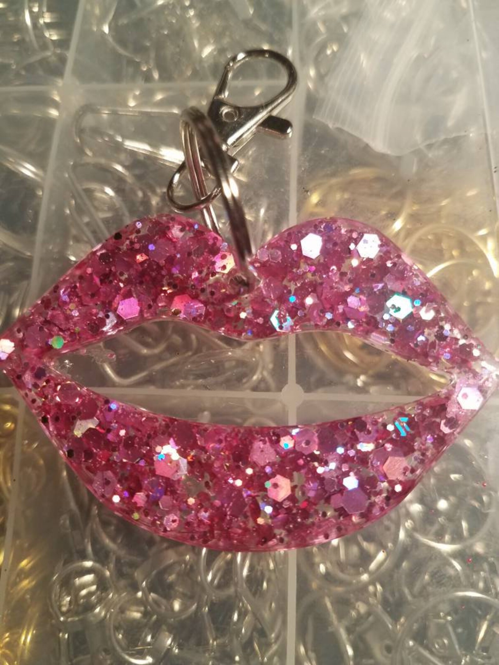 Lips keychain available in multiple colors Etsy