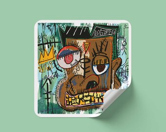 Handmade Graffiti Art Sticker: "Vali" 3" Matte Vinyl (Water Resistant)