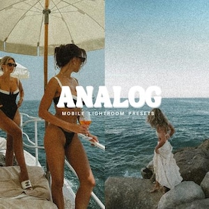 10 Analog Vintage Presets, Lightroom presets mobile film, fuji film, golden, outdoor, blogger presets, instagram, film look preset filter