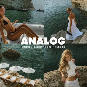 10 Analog Vintage Presets, Lightroom presets mobile film, fuji film, golden, outdoor, blogger presets, instagram, film look preset filter