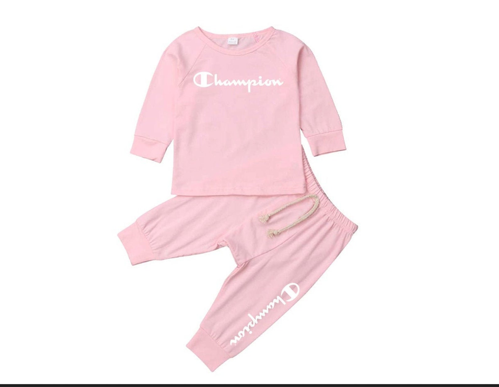 Champion Baby Inspired Jumpsuit Outfit Pink Outfit Champion Etsy