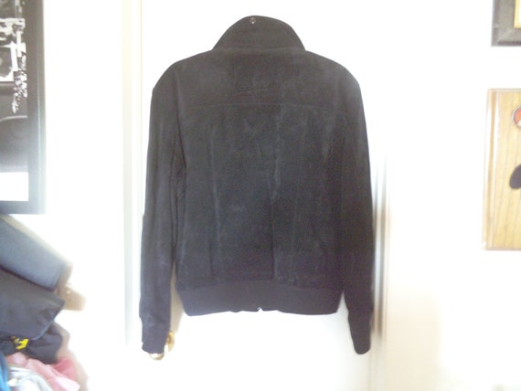 Vintage 1990's Women's Genuine Black Suede Jacket… - image 4