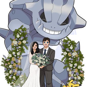 ポケモンコミッション | デジタルプリント | バレンタイン | パーソナライズされた結婚記念日の誕生日ギフト