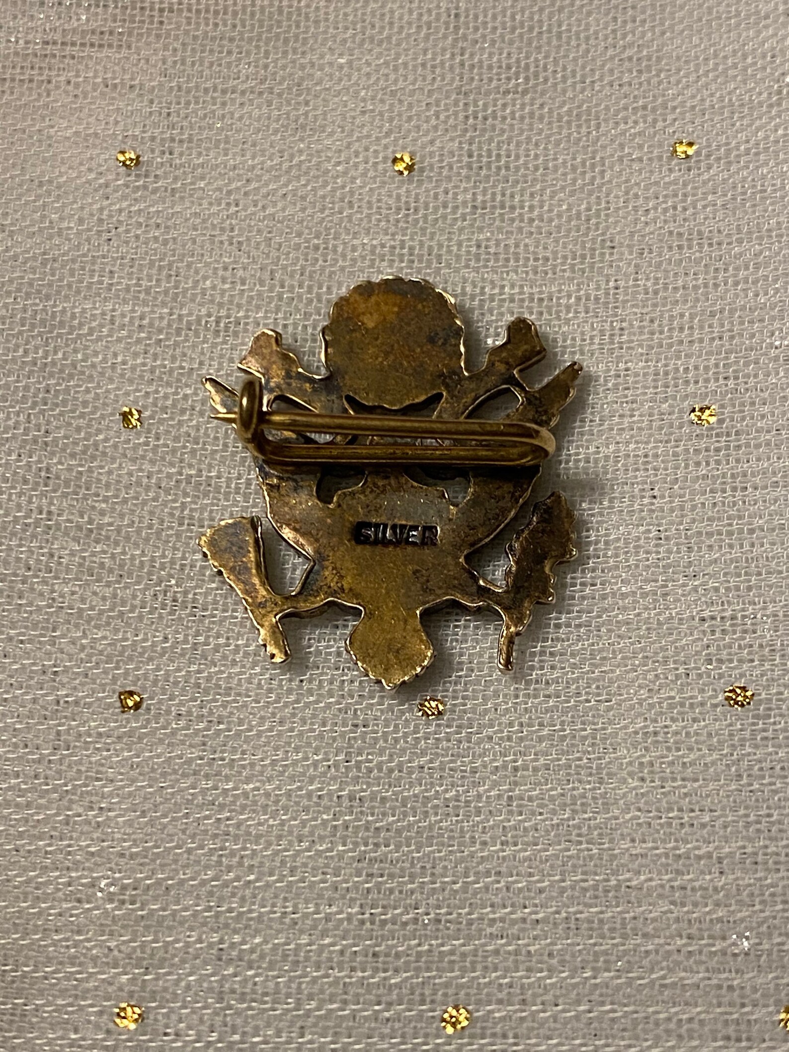 Vtg WWII Silver Military Pin & Eagle Lapel Pin Etsy