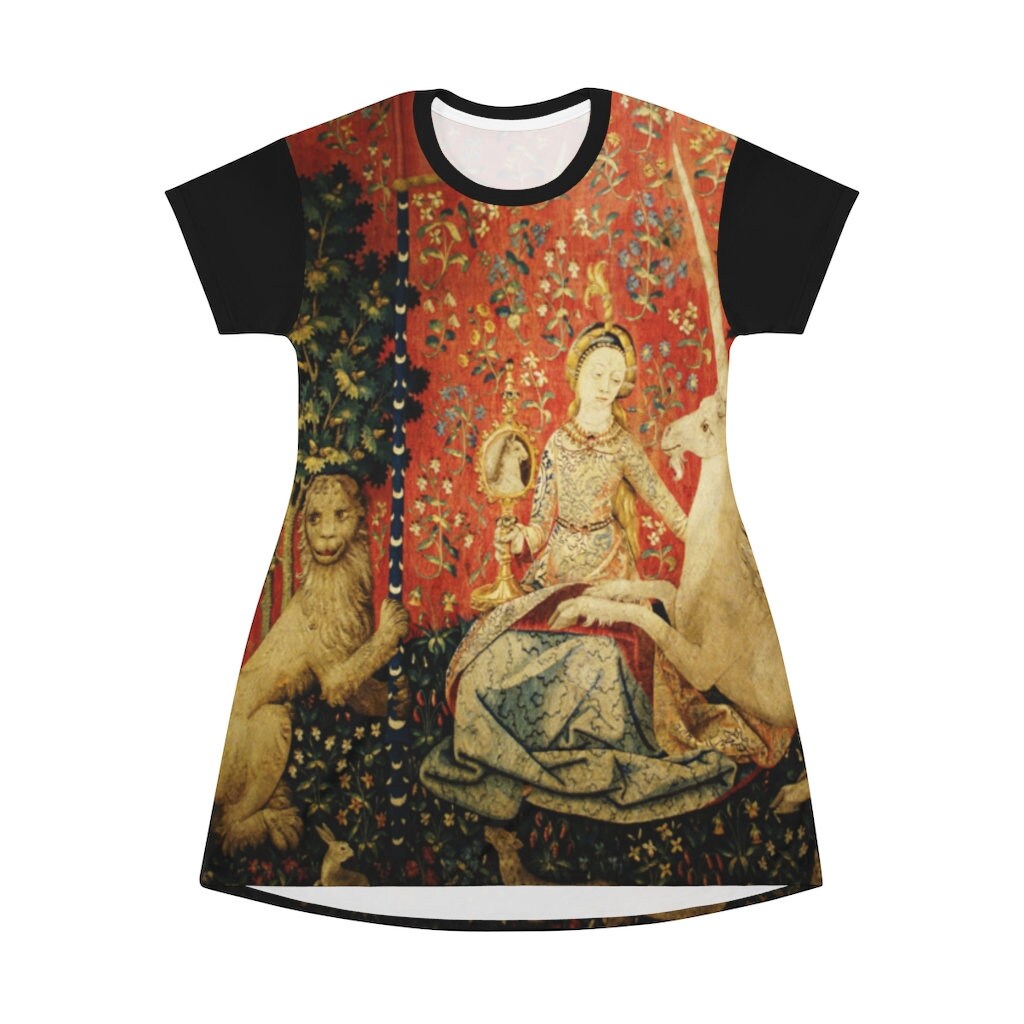 ‘Flower Tapestry Print T-Shirt’