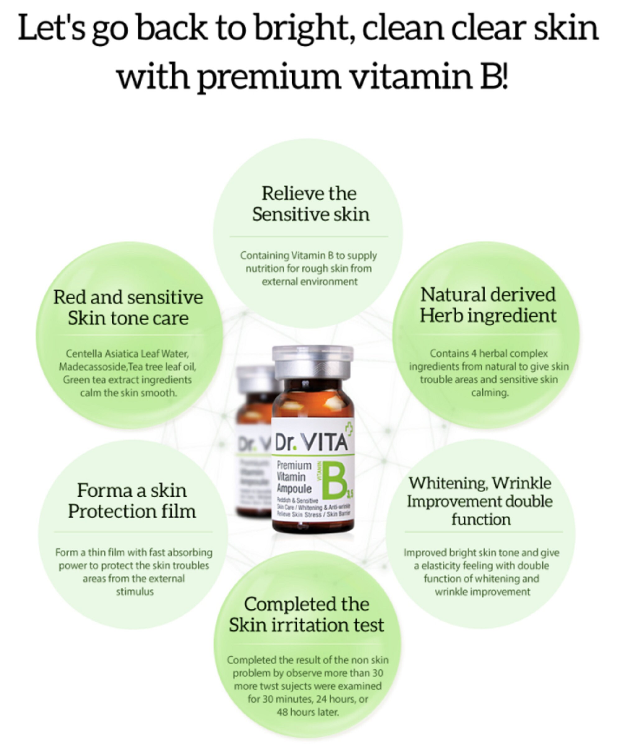 Dr. VITA Premium VitaminB Ampoule Set 10ml x 3ea / KSkincare Etsy