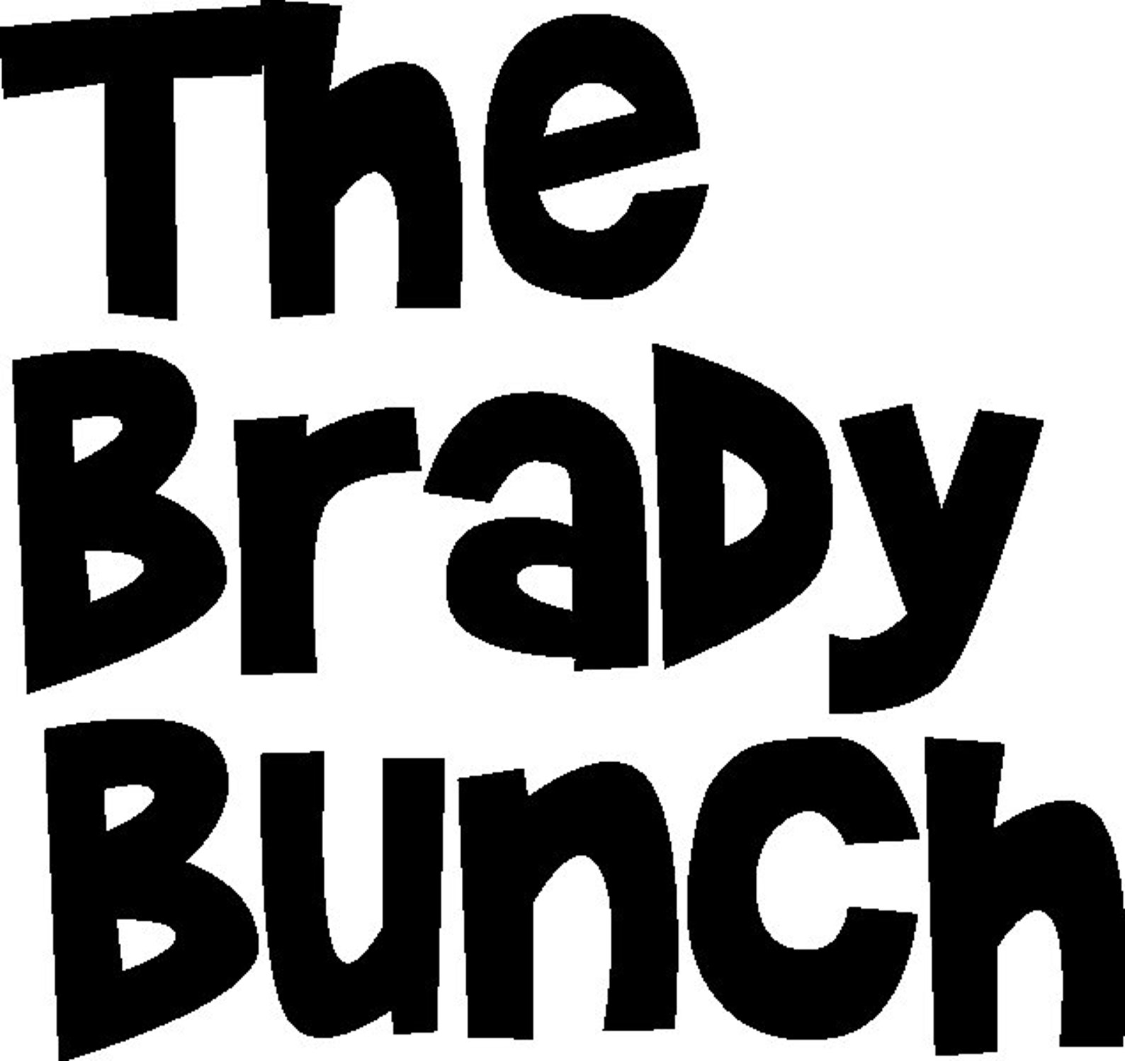 Brady Bunch TV Show Vector Logos in SVG Cutting Etsy