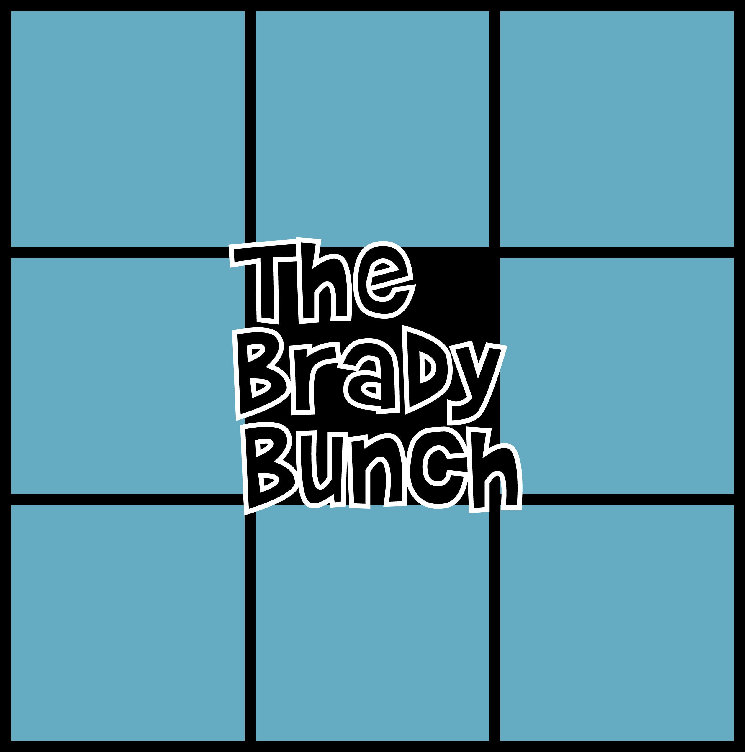 Brady Bunch TV show vector logos in SVG cutting Etsy