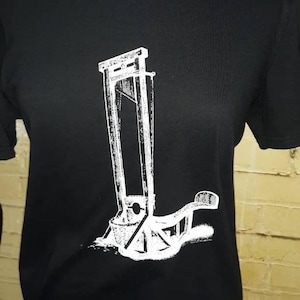 Guillotine Tshirt - Hand Printed by Artists
