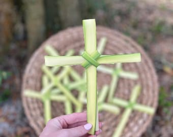 Palm Strip Crosses|Palm Sunday | Easter| Easter Sunday | Chruch | Bible | Handmade Gift | Palms | Handheld Cross| Sunday School |Palm Cross