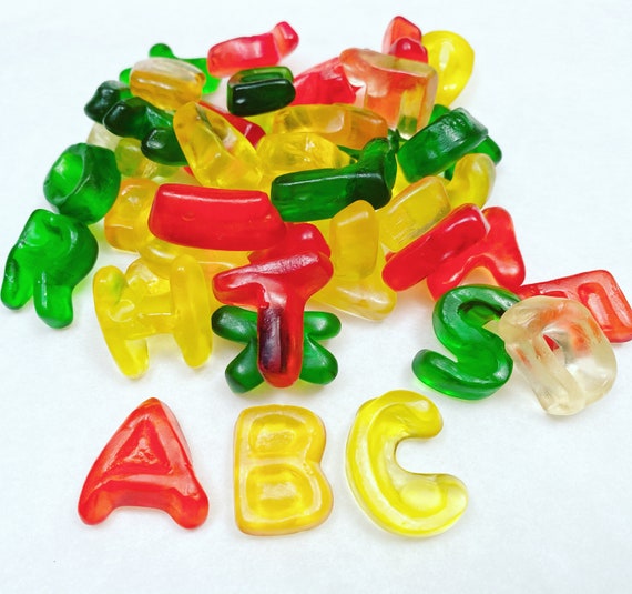 Alphabet Gummy Candies Letter Candy Edible ABC's 200 Etsy