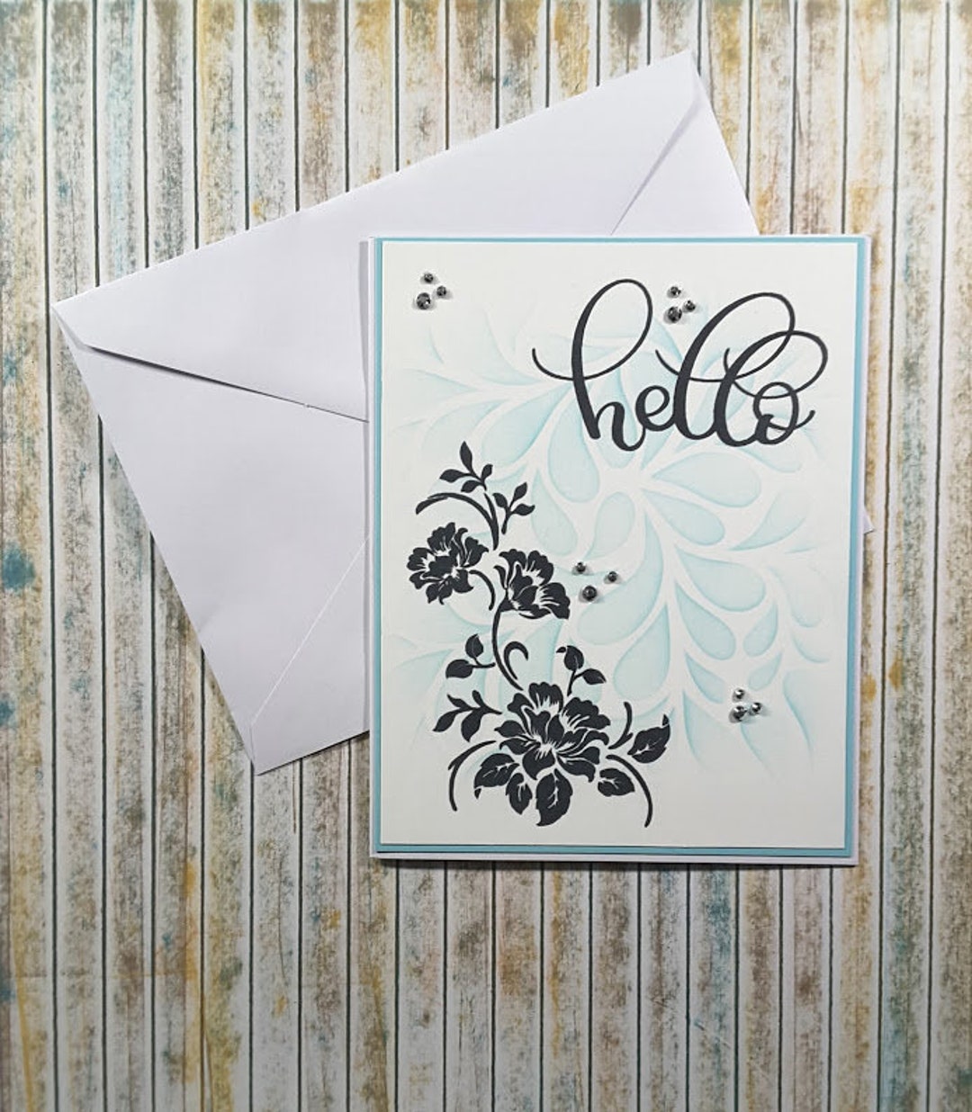 Hello Handmade greeting card. 6 1/2 x 5. - Etsy Italia