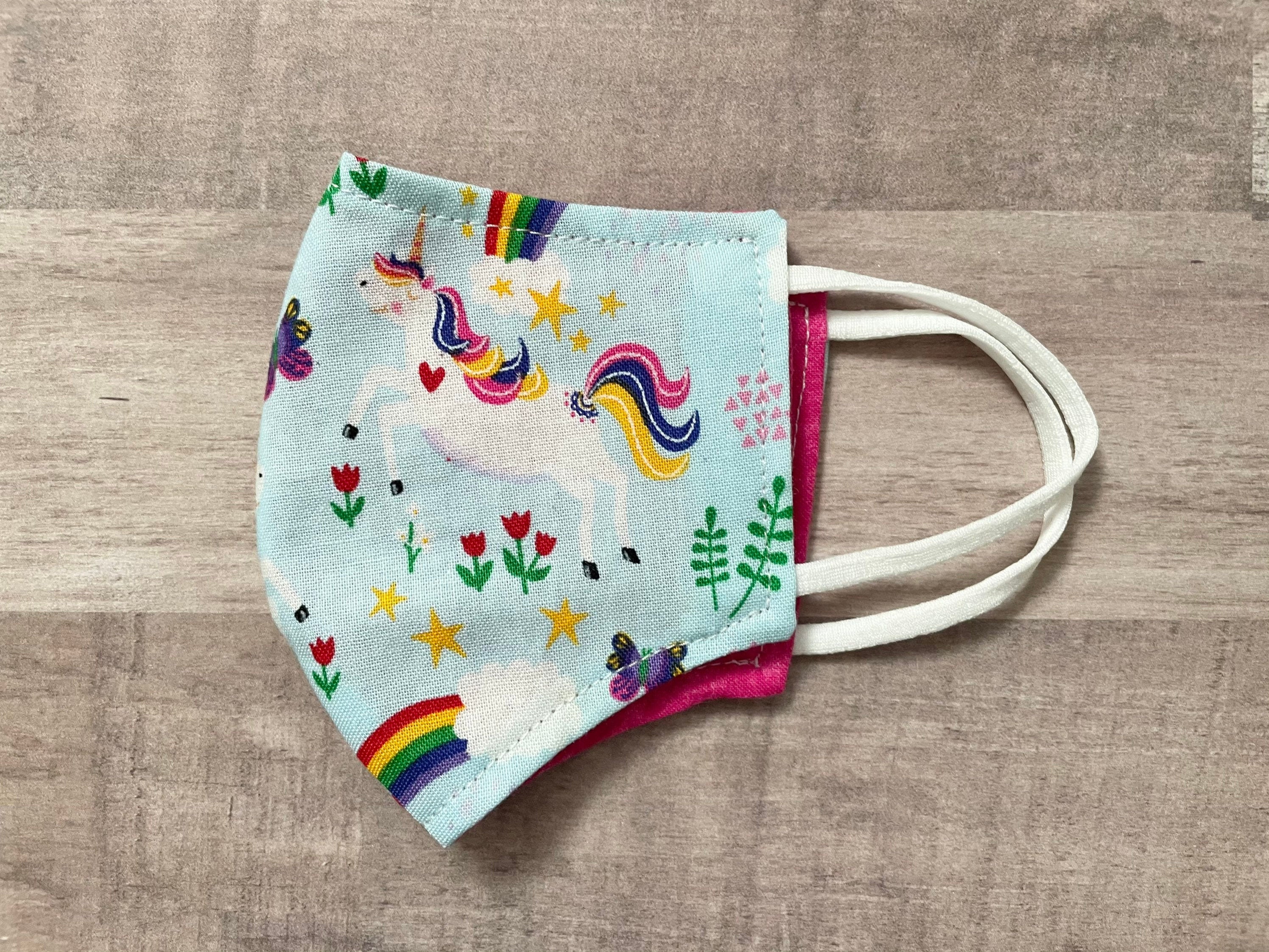 Kids Face Mask, Reversible Unicorn Rainbow Face Mask, Children's …