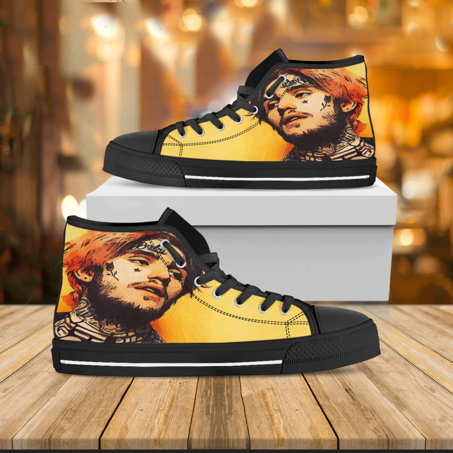 lil peep custom shoes