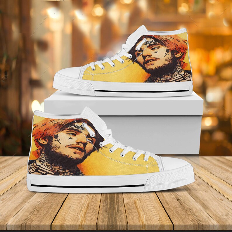 Lil Peep Custom Hightop Lil Peep Shoes Custom Music Shoes Lil Peep Custom Hightop Lil Peep Shoes Custom Music Shoes