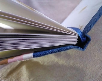 Pedido: Cuaderno/cuaderno de bocetos encuadernado a mano y reciclado siempre que sea posible