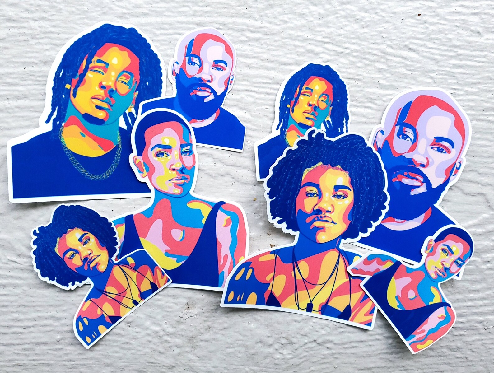 Custom Photo Stickers Custom Cartoon Stickers Digital Etsy