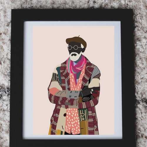 DIGITAL Black Man Art Print Black Wall Decor African Etsy