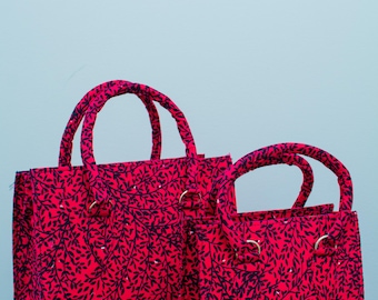Handmade Ankara Tote Bag: African Print Shoulder Bag