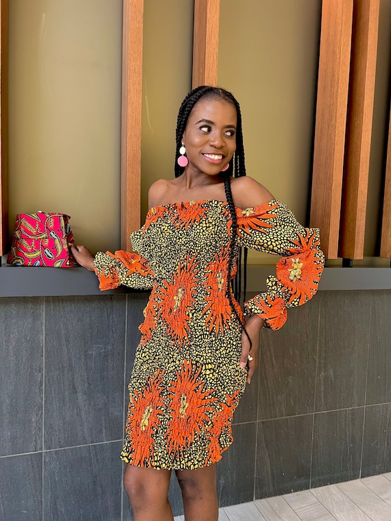 bodycon shirred dress