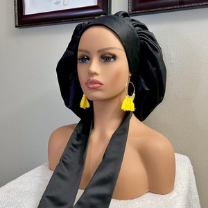 Reversible satin bonnets/ hair bonnets for women/women head scarf / large size bonnets /hair protection women