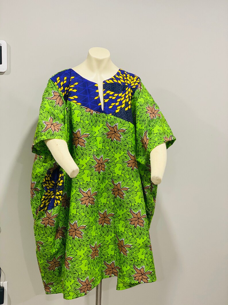 ankara mixed with chiffon