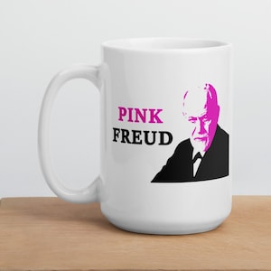 Pink Freud, Sigmund Freud, Freudian, Mug