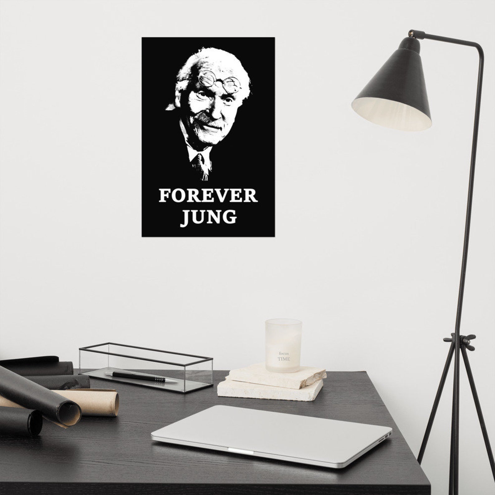 Débardeur « Forever Jung » Avec Motif Carl Gustav Jung | Style Rétro Vintage, Slogan Humoristique | Pour Fans De Psychologie, Cadeau Étudiant