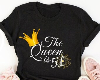 The queen is 51, 51st birthday shirt ideas, 51st birthday shirts, 51st birthday shirt ideas for her, 51st birthday shirts quarantine