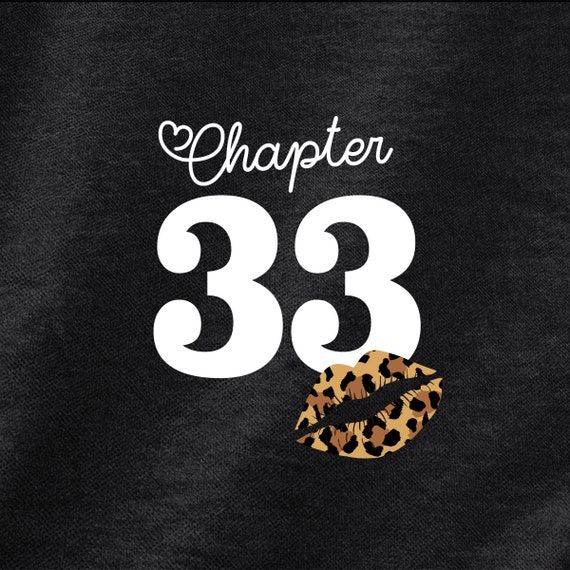 Chapter 33 Cheetah 33rd Birthday Shirt 