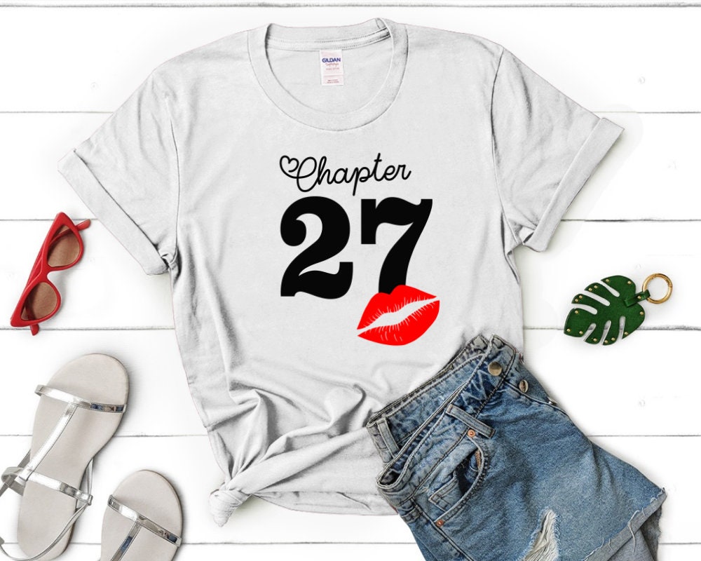 27th birthday shirt ideas for her Clearance