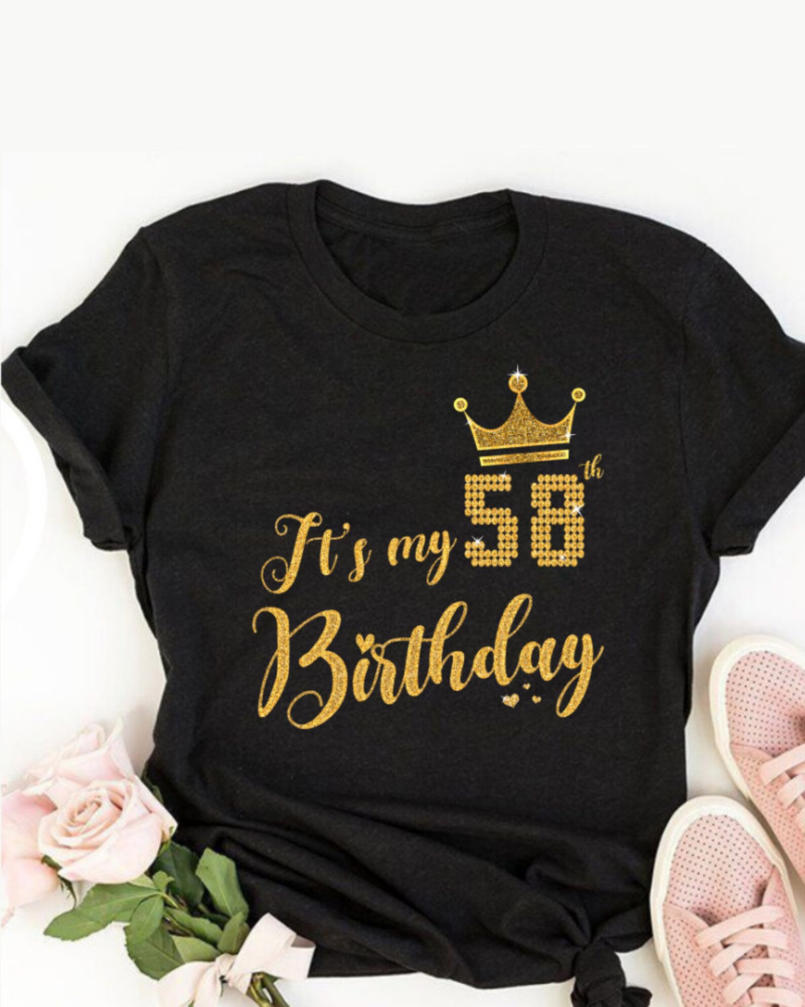 It's My 58th Birthday 58th Birthday Shirt Ideas 58th | Etsy