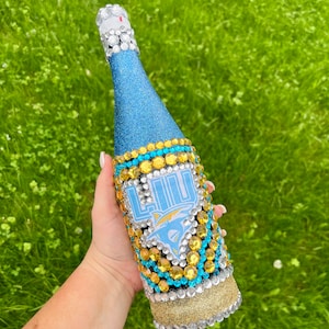 Multi-Colored Bedazzled and Glitter College Bottles