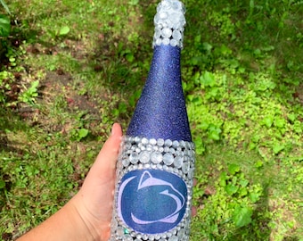 Bedazzled and Glitter College Bottles