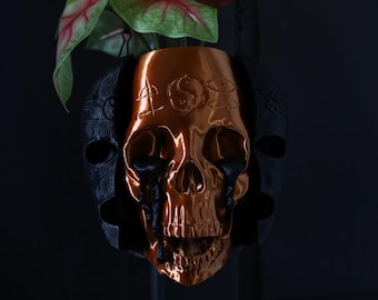 Sinner Skull Hanging Planter | plant pot, skull, gothic home decor.