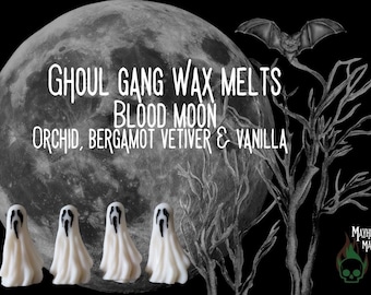 Hand-Painted Ghoul Gang Wax Melts: Halloween Decor, Soy Blend (Pack of 4)