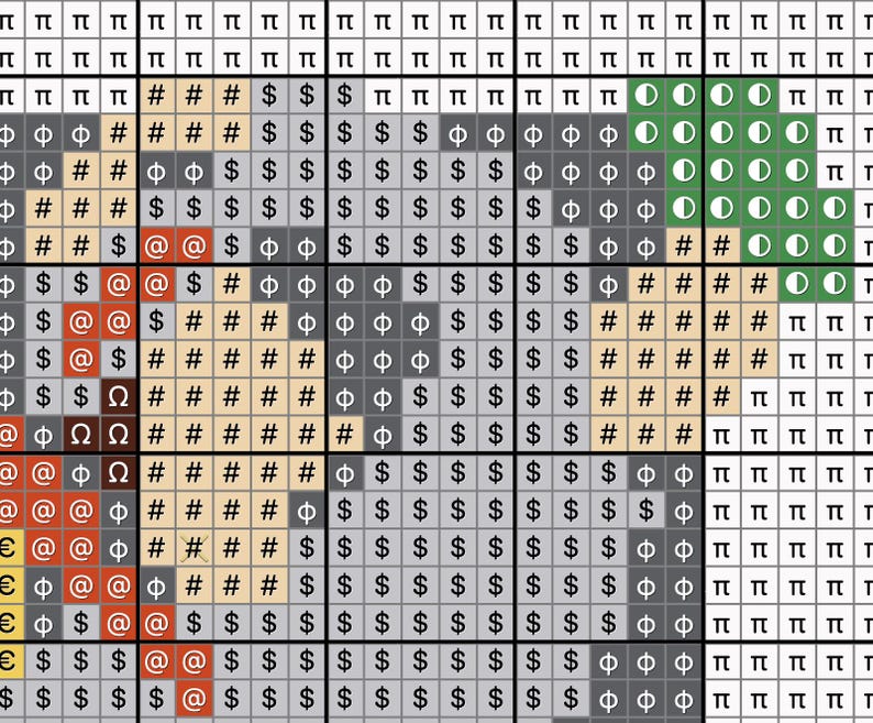 Charliecard / Boston T Card Needlepoint Chart | Digital Stitch Chart ...