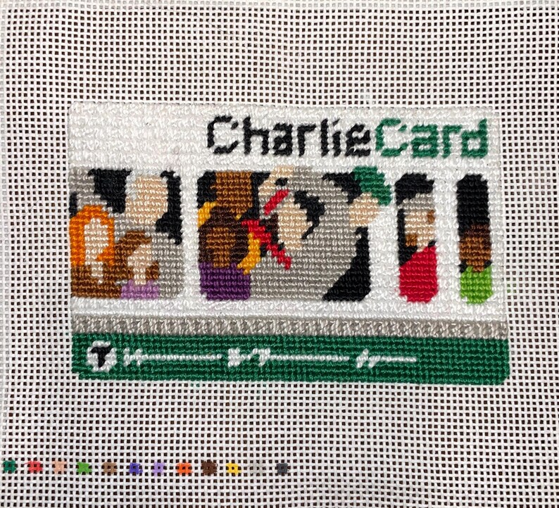 Charliecard / Boston T Card Needlepoint Chart | Digital Stitch Chart ...