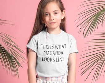 This Is What Maganda Looks Like Youth Filipino T-shirt, Filipina T-shirt, Maganda, Philippines, Filipinx, Pinoy, Pinay
