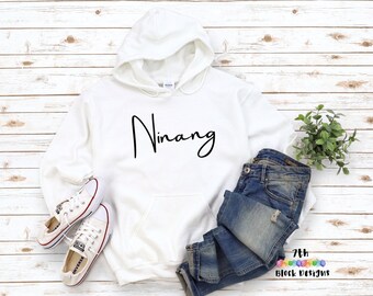 Ninang Filipino Unisex Hooded Sweatshirt, Filipino Hoodie, Filipina Hoodie, Philippines Hoodie, Pinay, Pinoy